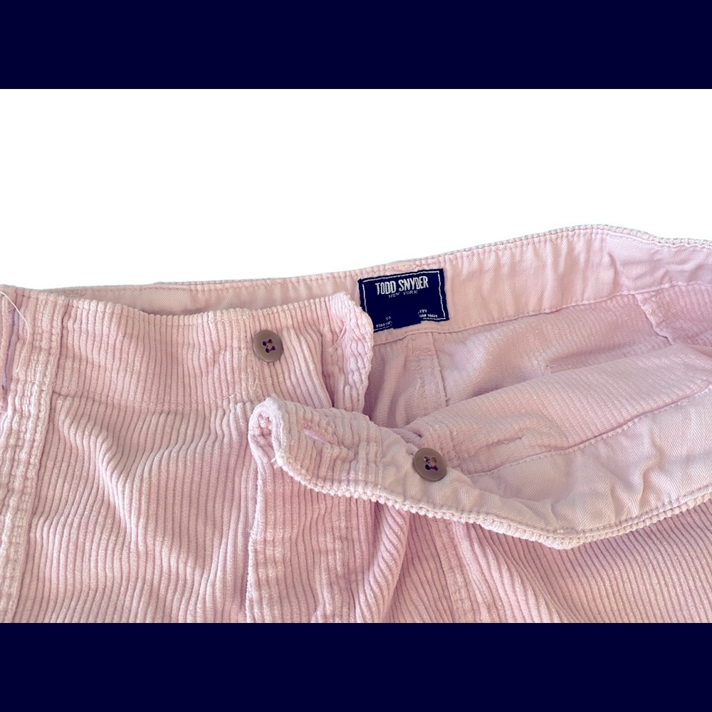 Todd Snyder Corduroy Flat Front Camp Shorts - Picture 2 of 3